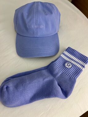 Lululemon Purple Baseball Hat + Sock Set - NWOT